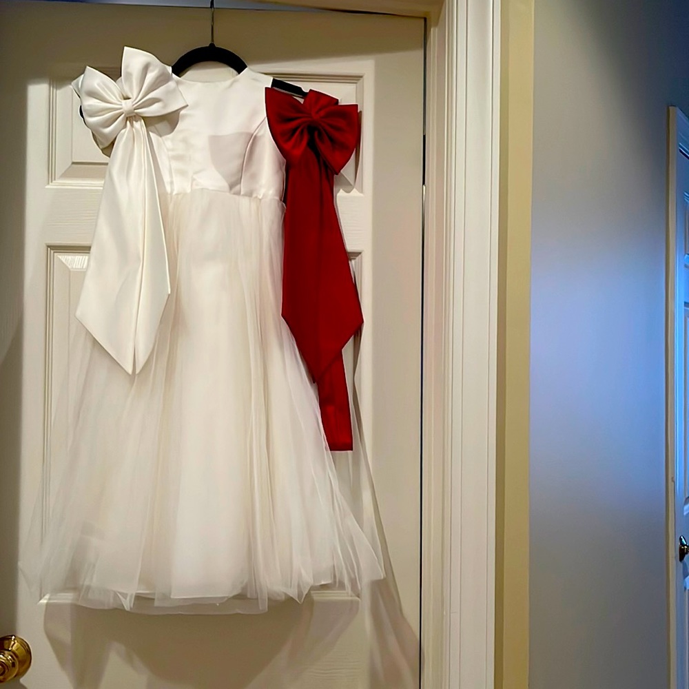 Flower Girl Dress with Detachable Bows